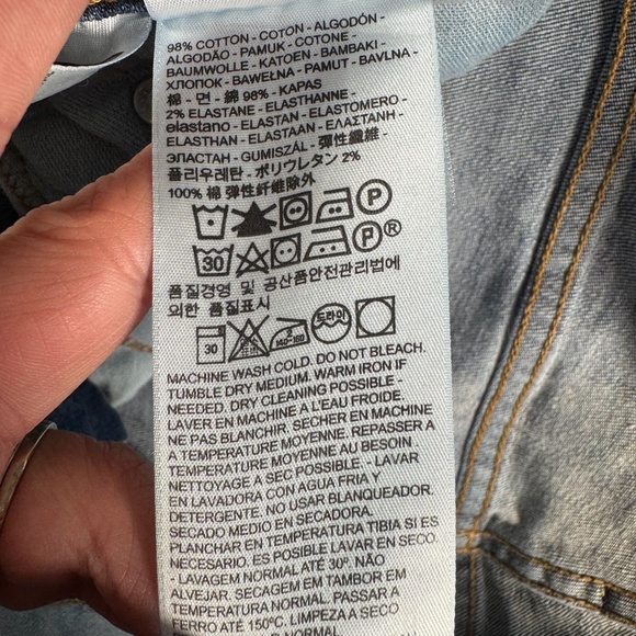 Levis Jeans Mens 34 Straight Blue 559 Mid Rise Medium Wash - Picture 7 of 12